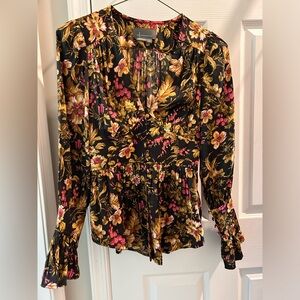 Floral Anthropologie Blouse